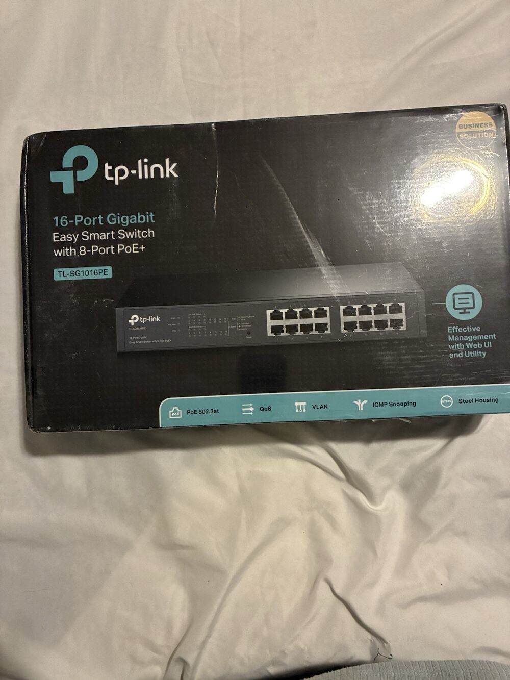 TP-LINK 16-PORT GIGABIT EASY SMART SWITCH WITH 8-PORT POE+ TL-SG1016PE (24C)